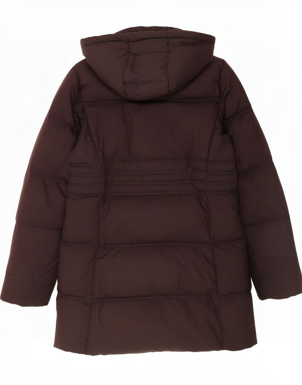 Gas, polstret frakke til kvinder, UK 14 medium brun polyester