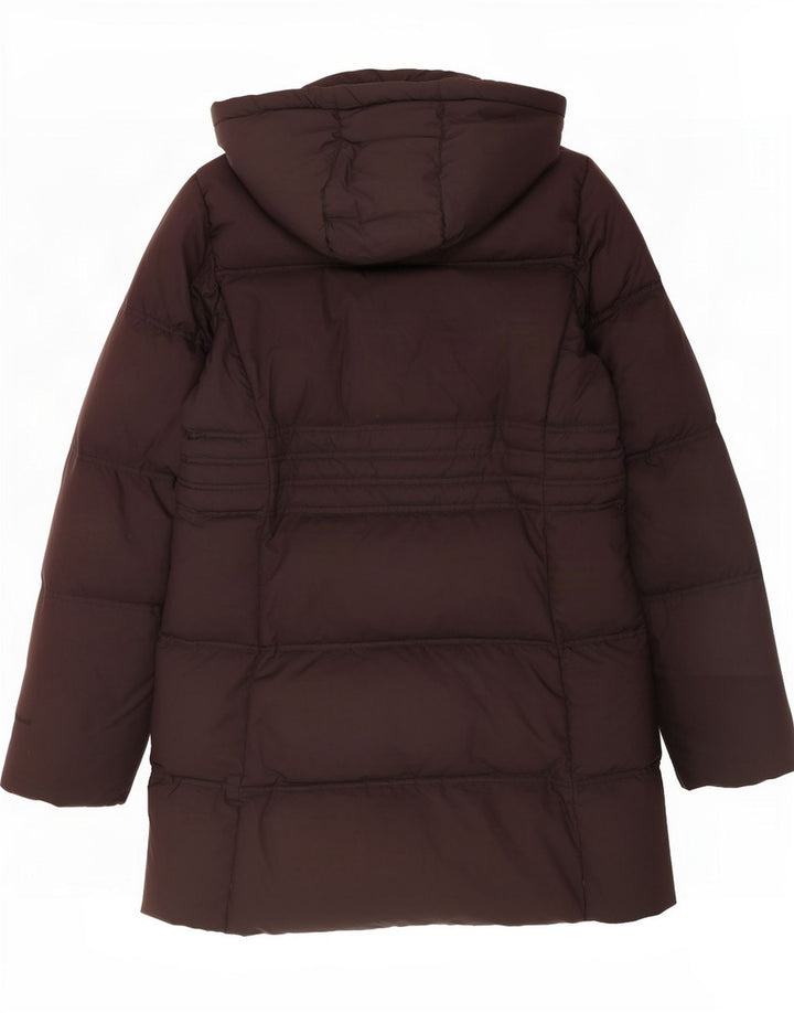 Gas, polstret frakke til kvinder, UK 14 medium brun polyester