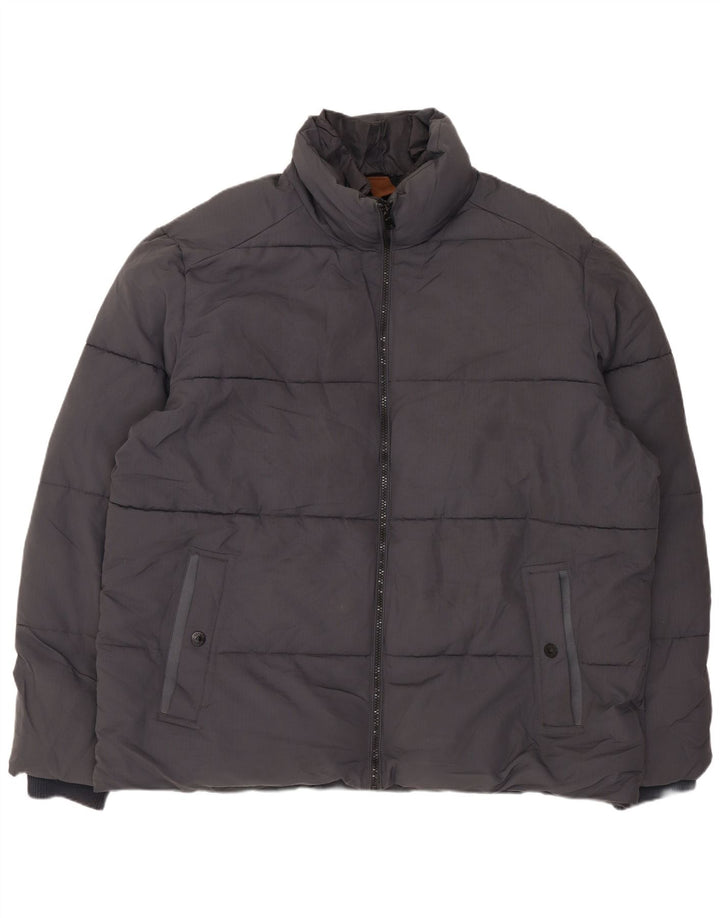 MARKS & SPENCER Polstret herrejakke UK 44 2XL Grå Polyester