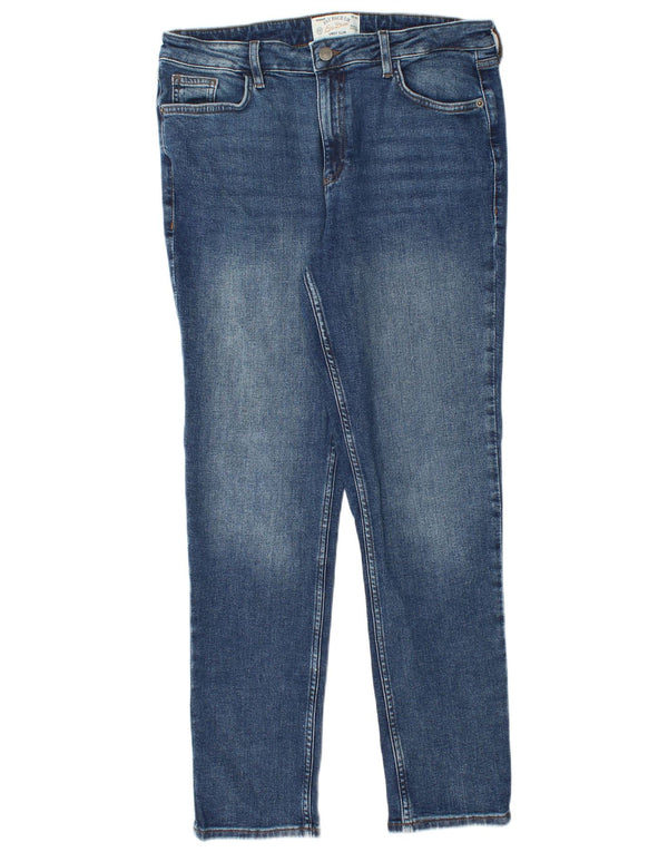 Fat Face Dame Sway Slim Jeans UK 14 Large W32 L29 Blue Cotton
