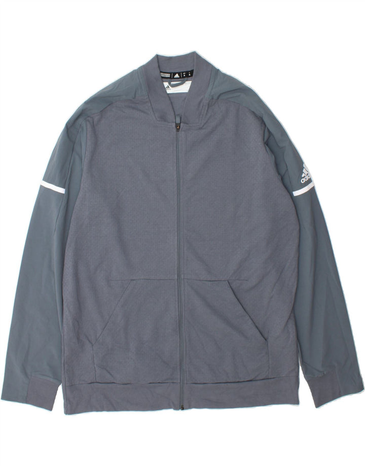ADIDAS Mens Climalite Tracksuit Top Jacket XL Blue Vintage Adidas and Second-Hand Adidas from Messina Hembry 