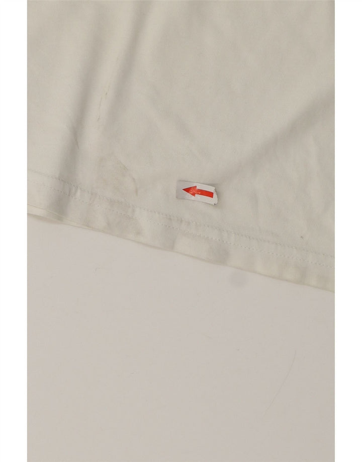 HUGO BOSS Herre grafisk T-shirt Top Lille hvid bomuld
