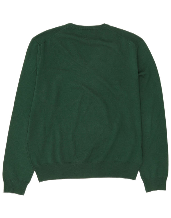 Polo Ralph Lauren Herre V-hals sweater Stor Grøn Merinould