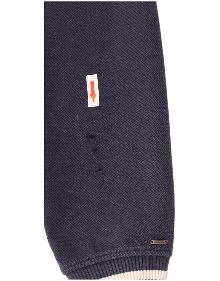 Tommy Hilfiger Dame Oversized Varsity Jacket UK 10 Small Navy Blue