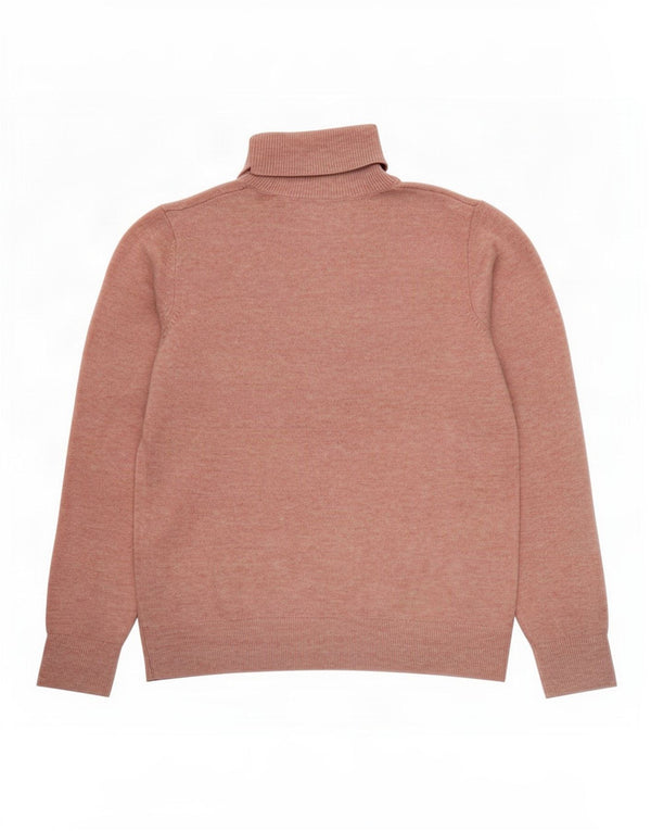 Marks & Spencer Dame Rullehals sweater UK 10 Small Pink Flecked