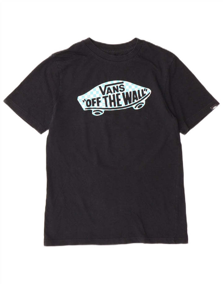 Vans Boys Graphic T-Shirt Top 10-11 Years Medium Black Cotton