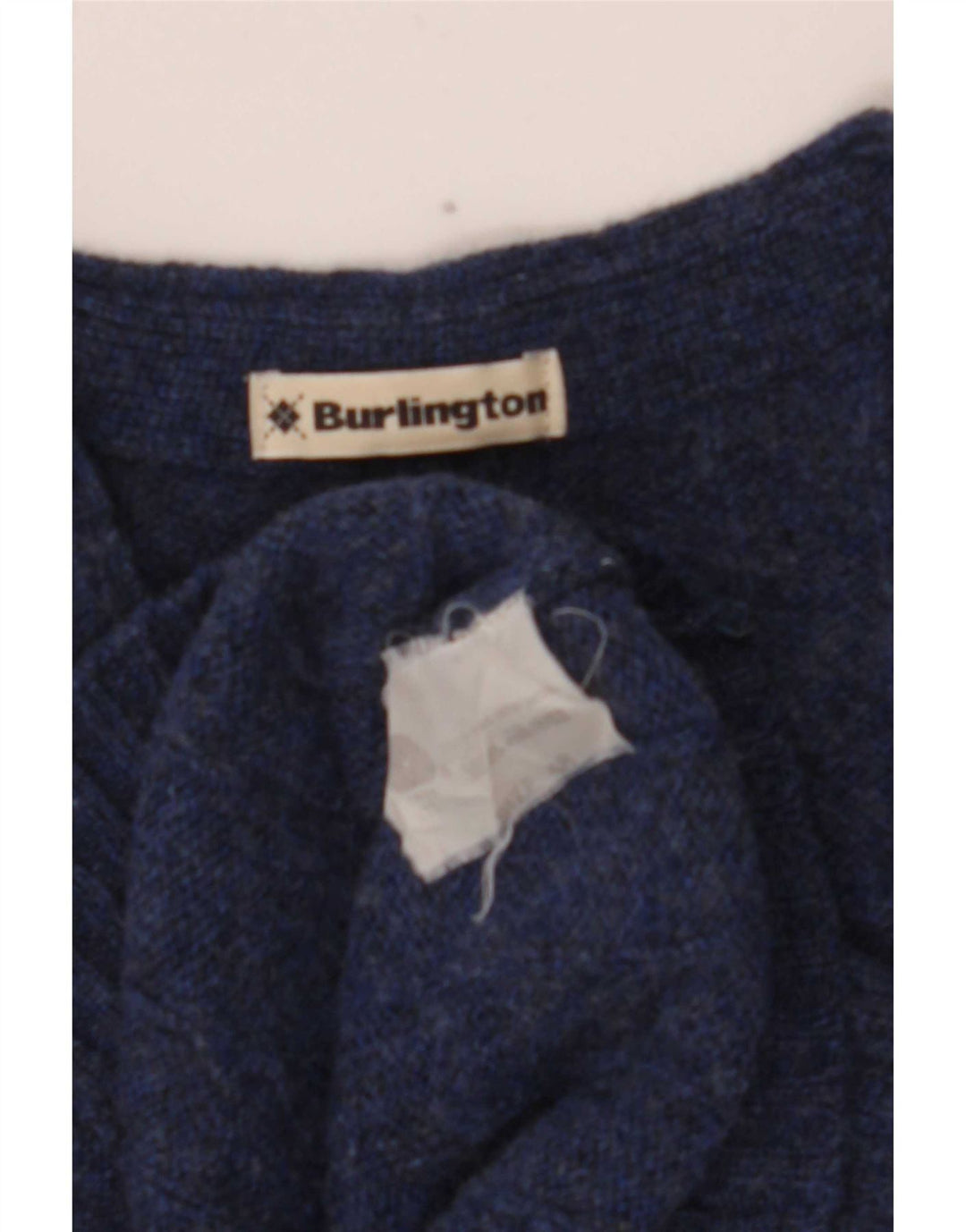 Burlington Herre Cardigan Sweater IT 48 Medium Marineblå Uld