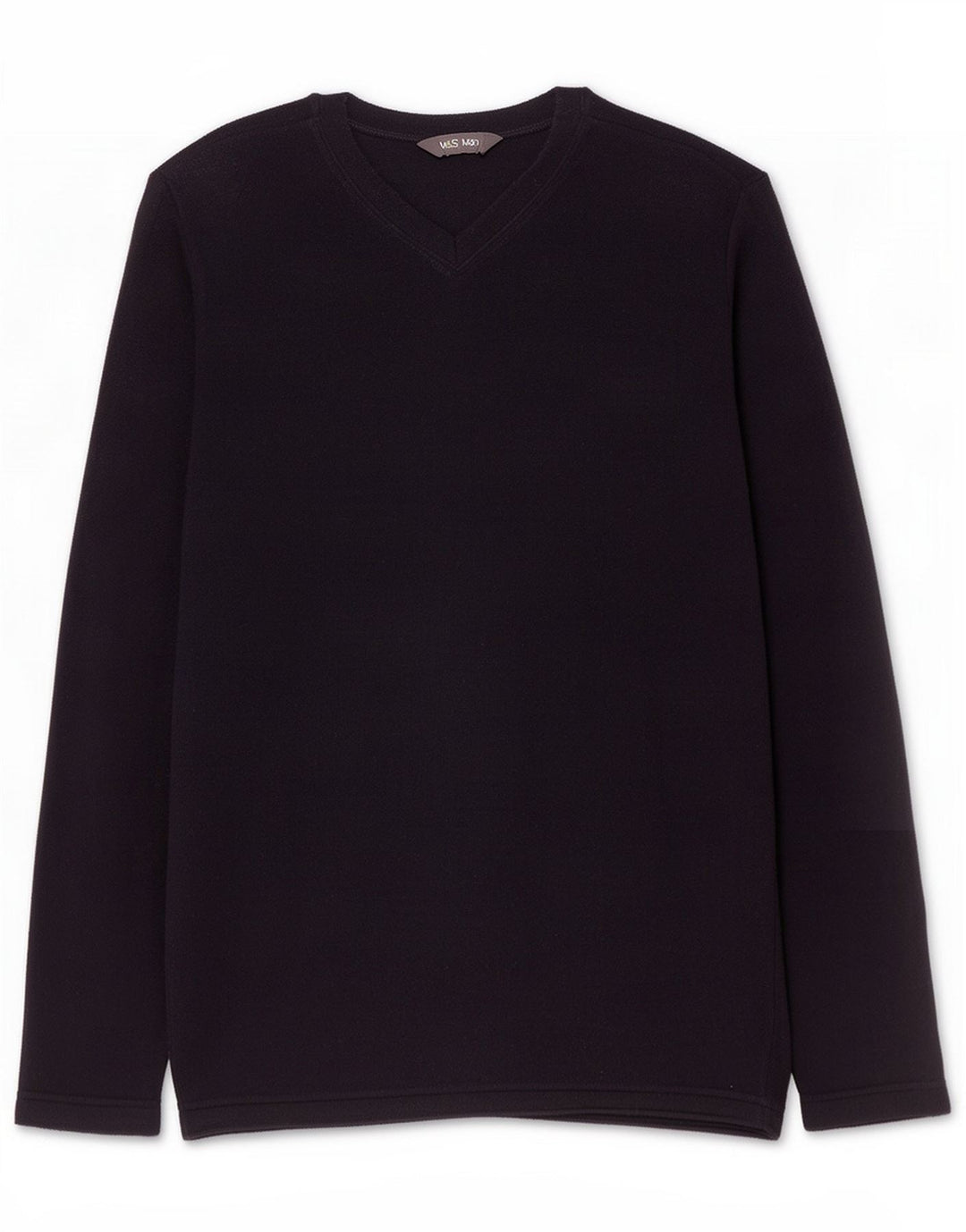 Marks & Spencer Herre Regular Fit Fleece Jumper Medium Navy Blue Polyester