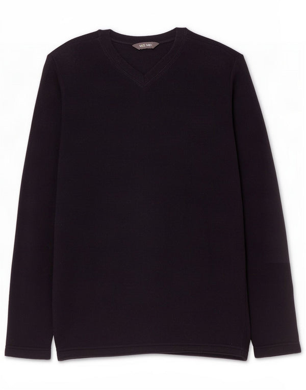 Marks & Spencer Herre Regular Fit Fleece Jumper Medium Navy Blue Polyester