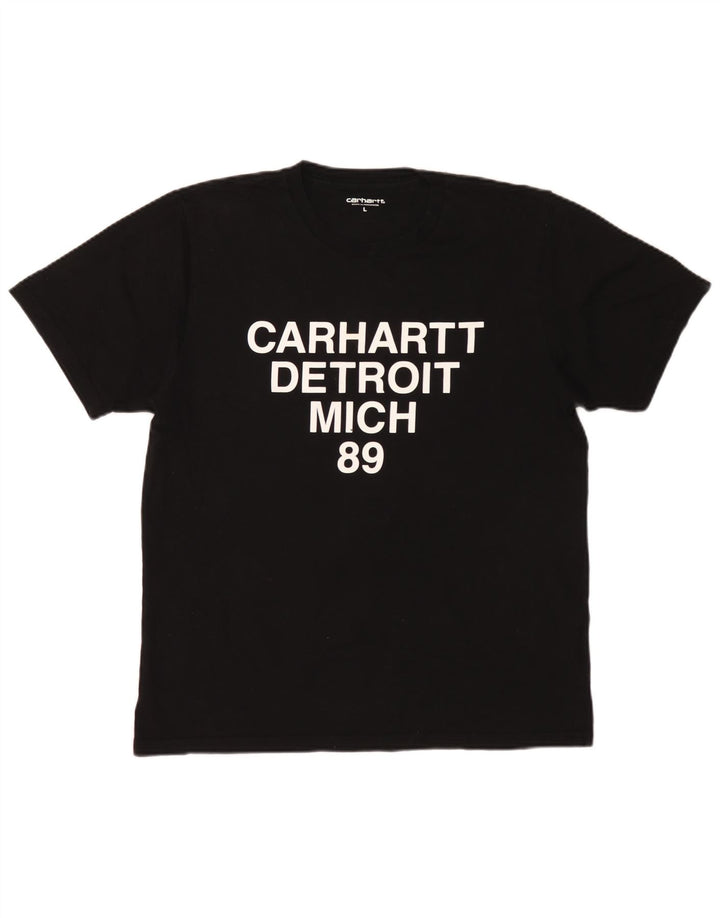 Carhartt Herre grafisk T-shirt Top Stor sort bomuld