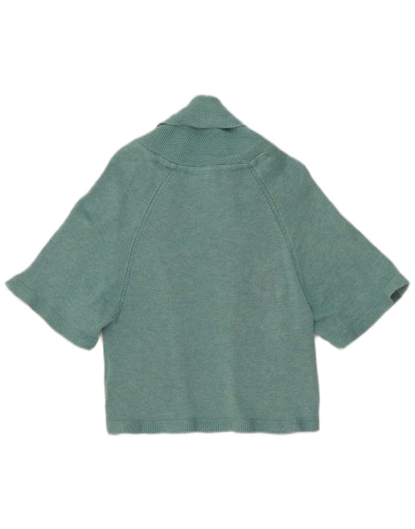 Fat Face Dame Kortærmet Bolero Cardigan Sweater UK 10 Small Blue