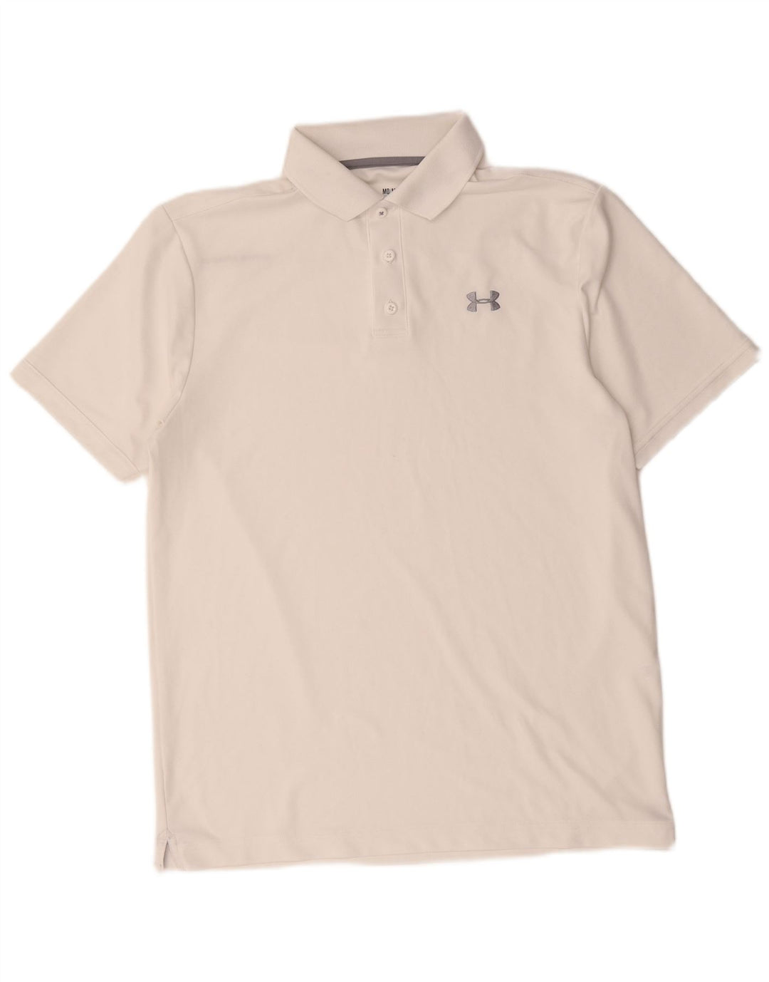 Under Armour Herre Heat Gear Polo Shirt Medium White