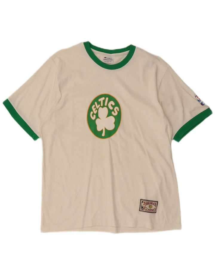 Champion Kvinder Celtics Grafisk T-Shirt Top Stor Hvid