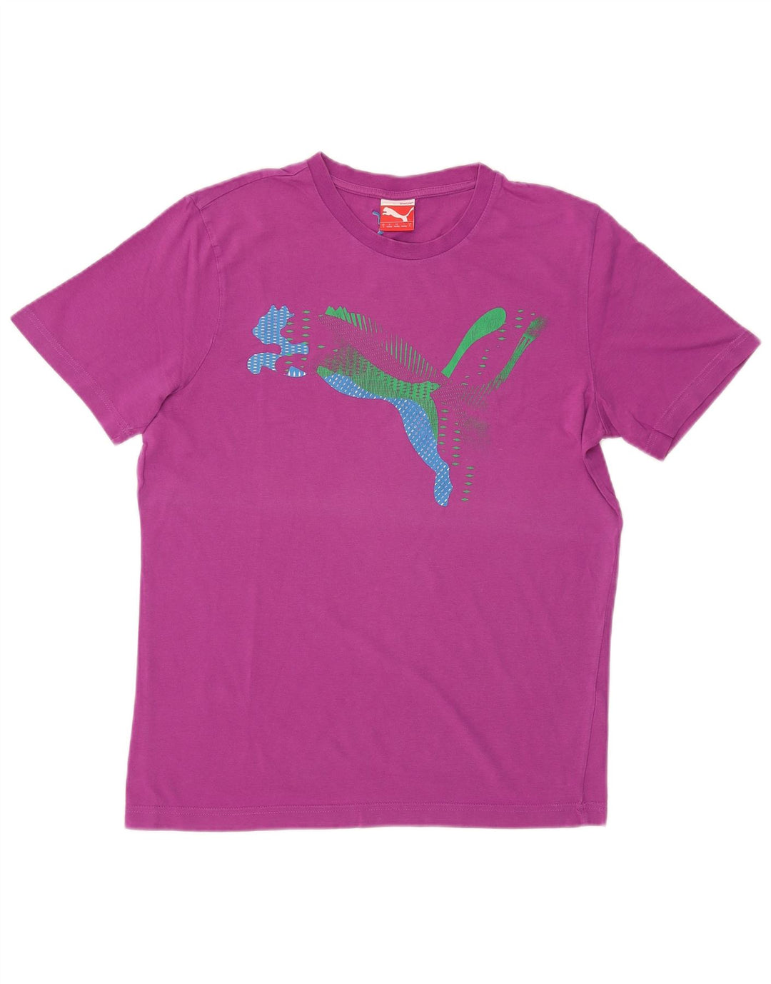 Puma Herre grafisk T-shirt Top Lille lilla bomuld