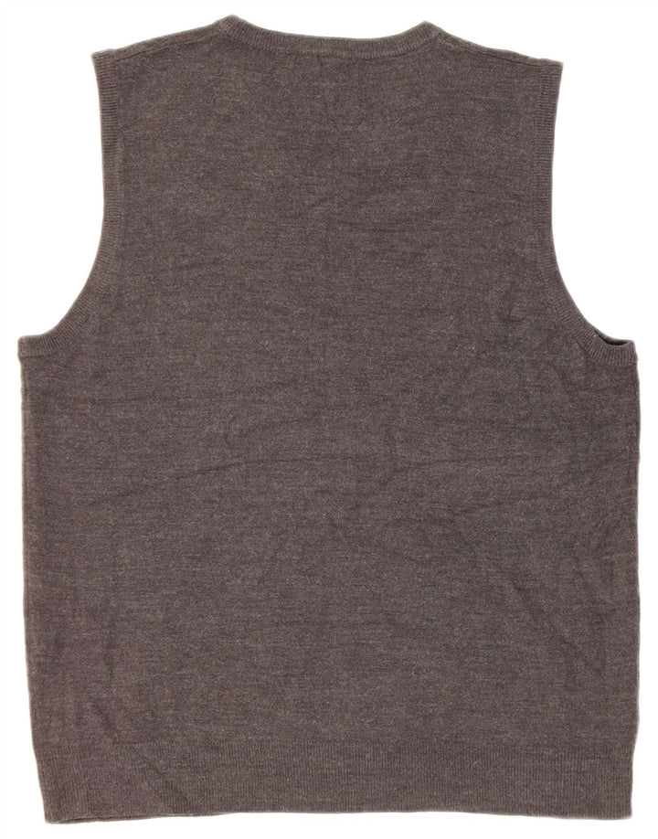 John Lewis Herrevest Tank Top XL Grå Akryl