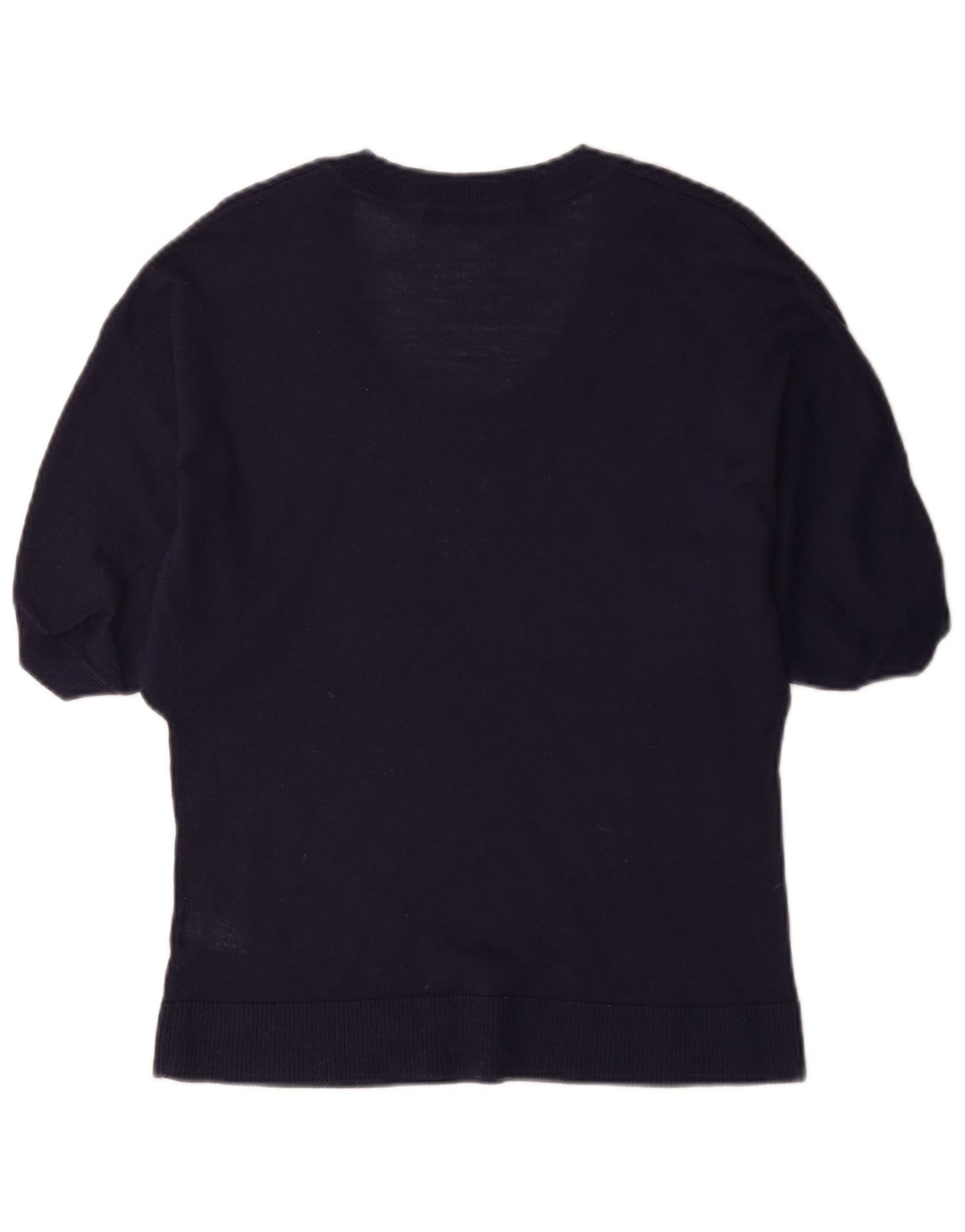 Marks & Spencer Dame Boat Neck Jumper Sweater UK 12 Medium Navy Blue