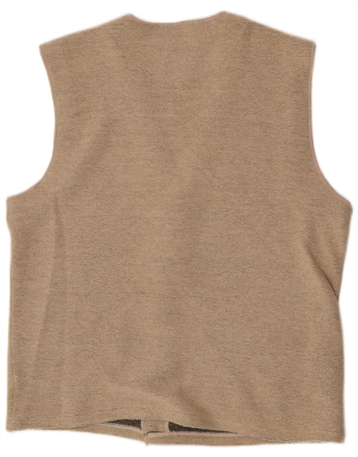 Vintage herrevest 2XL beige uld
