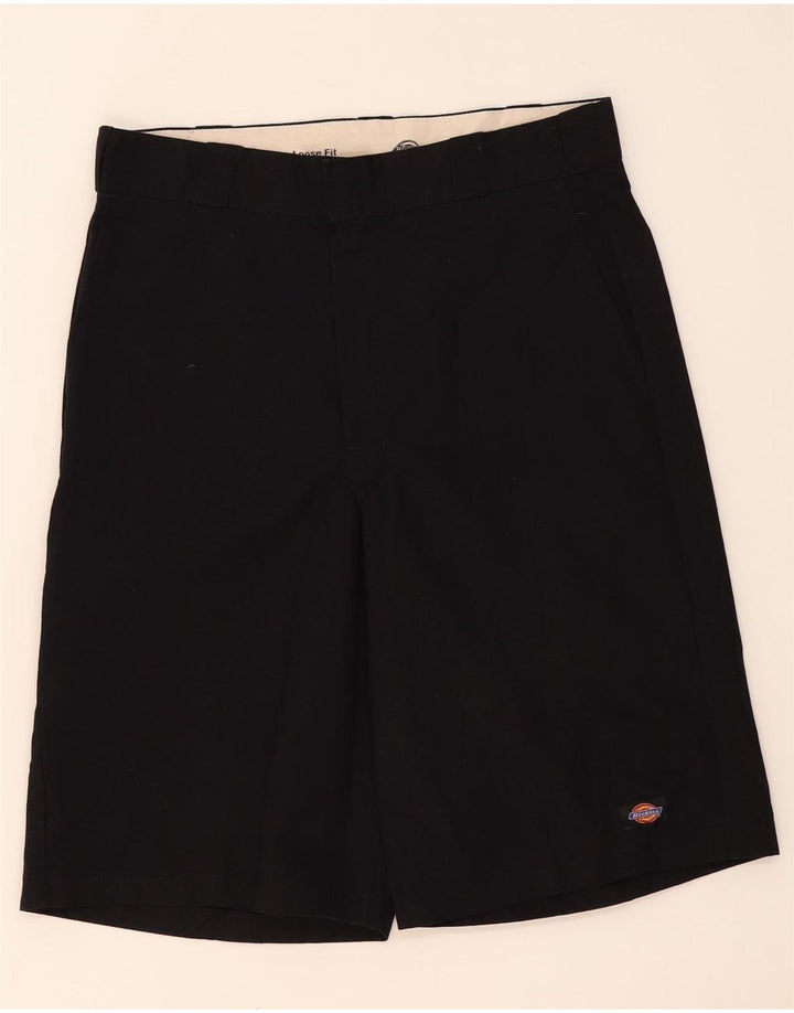 DICKIES Herre Loose Fit Cargo Shorts W34 Large Black Polyester