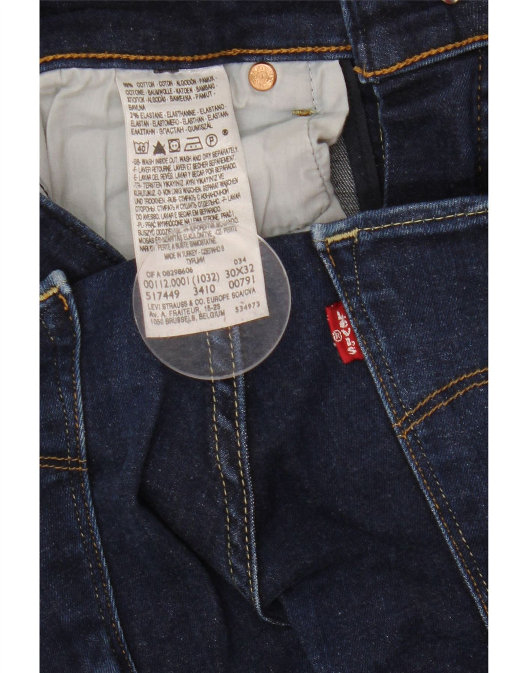 Levi's Skinny Jeans til kvinder W30 L32 Marineblå bomuld