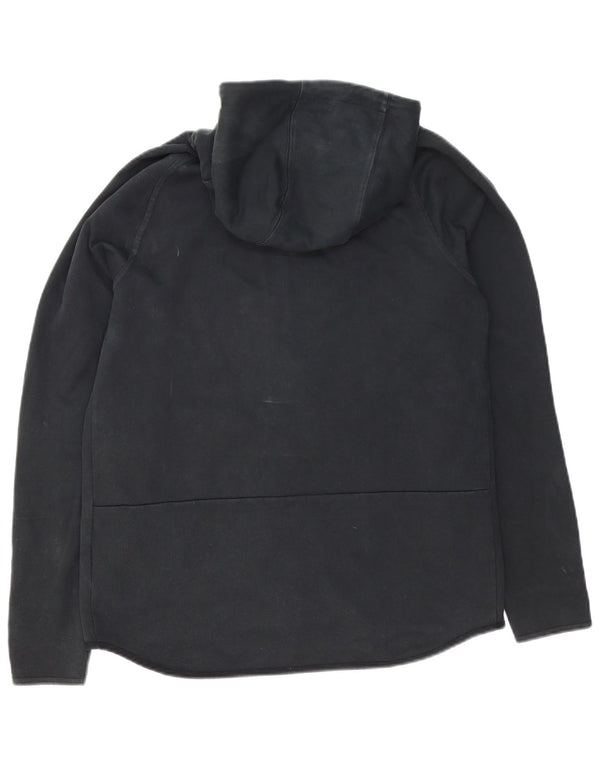 Nike Mens Zip Hoodie Sweater Medium Black Cotton