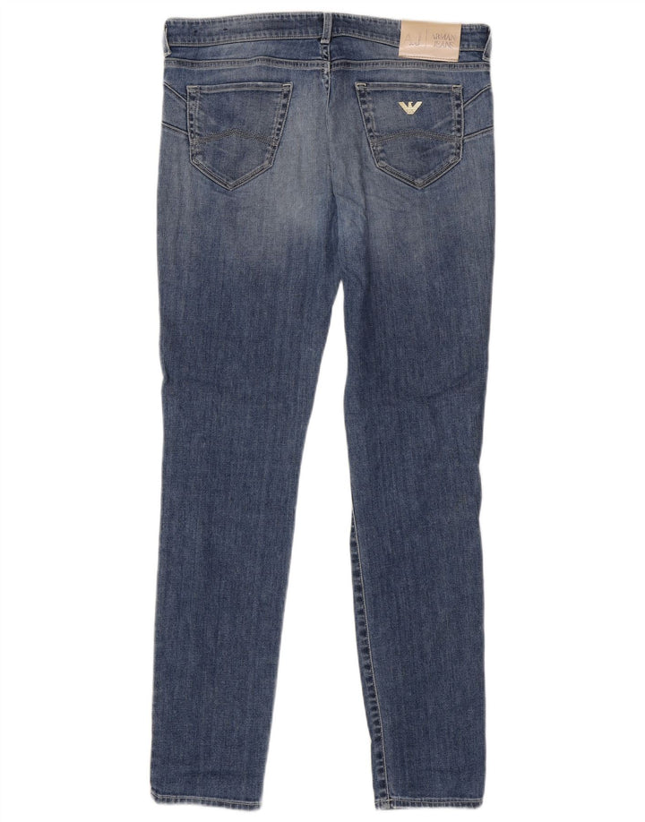 ARMANI Dame Skinny Jeans W30 L30 Blå Bomuld