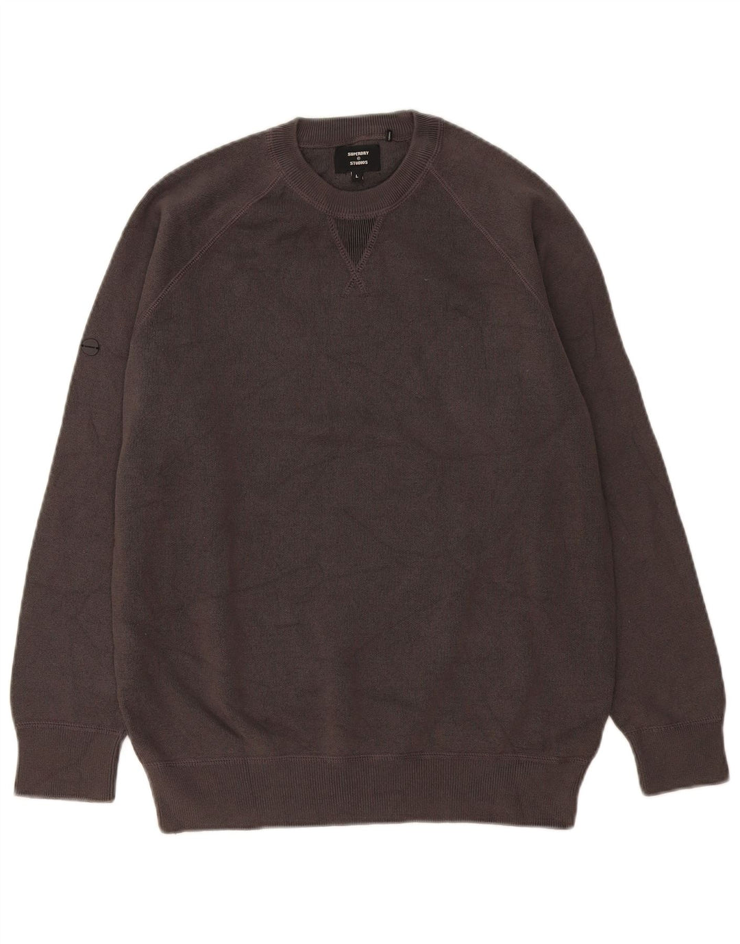 Superdry Sweatshirt til mænd, stor grå bomuld