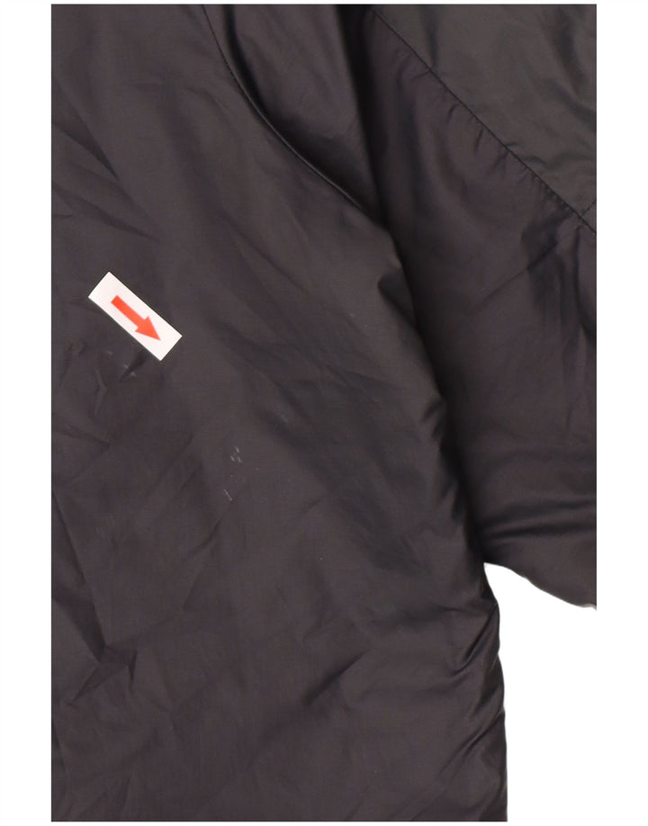 Nike vindjakke med hætte til mænd UK 40 Stor sort polyester