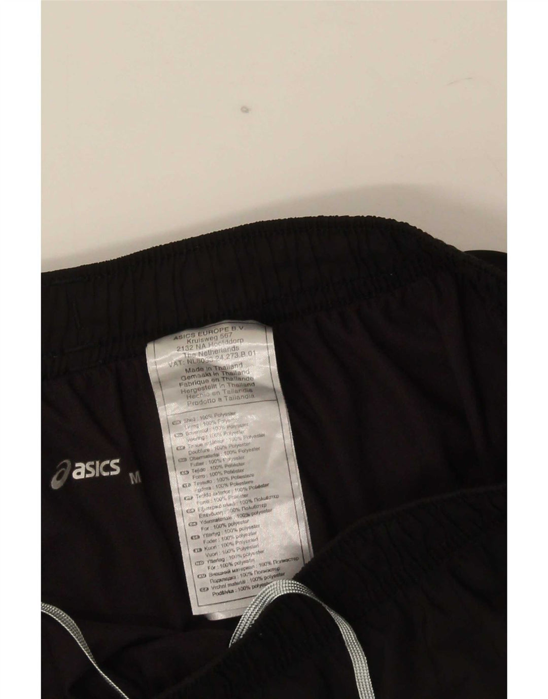 Asics Herre Sportshorts Medium Sort Colourblock Polyester