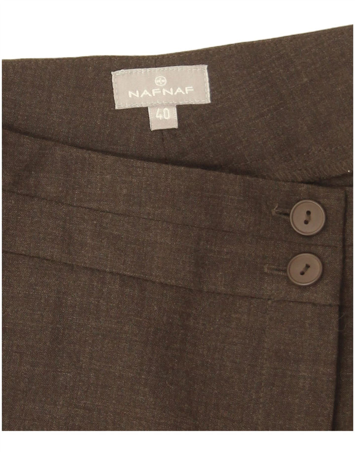 Naf Naf Dame Flare Suit Bukser EU 40 Medium W30 L33 Brun Polyester