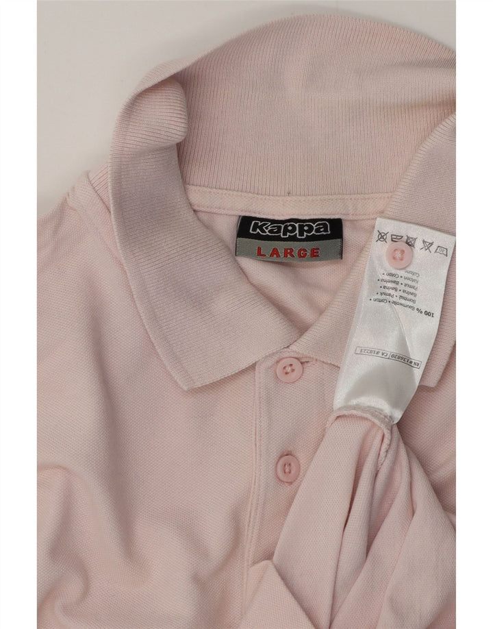 KAPPA Poloskjorte til mænd Stor Pink Bomuld