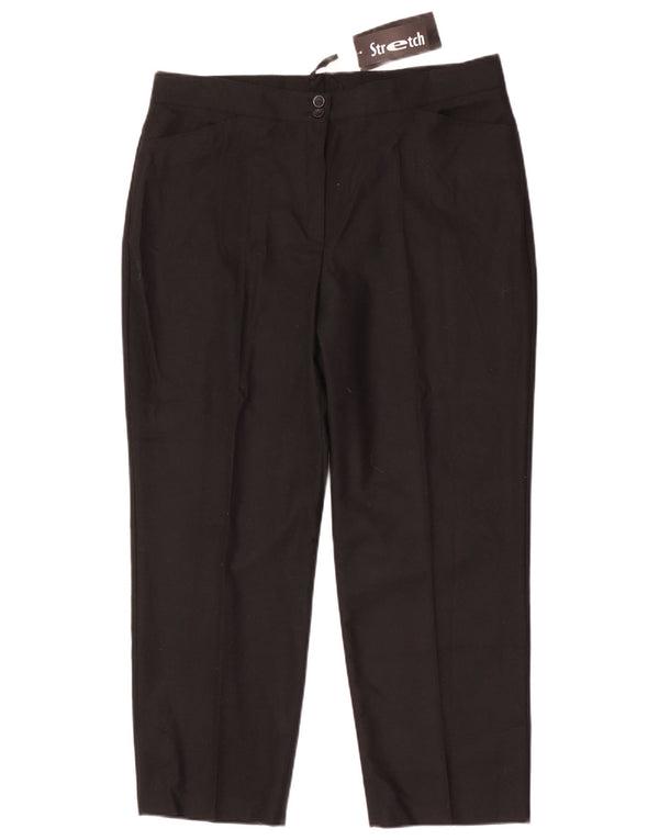 Schmeinck Dame Stretch Tapered Casual Bukser UK 20 2XL W36 L26 Sort