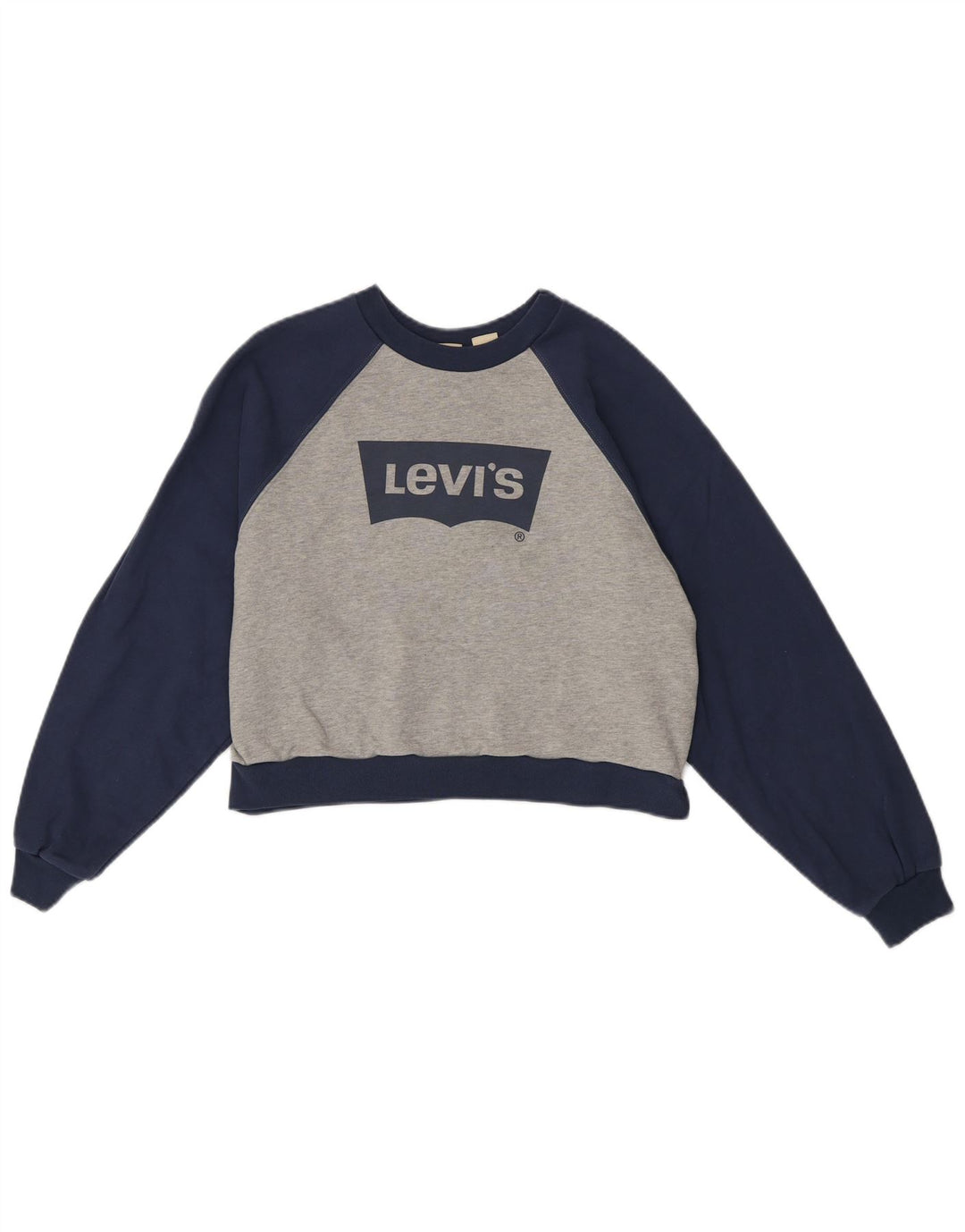 Levi's Dame Oversized Grafisk Sweatshirt Jumper UK 10 Lille Grå
