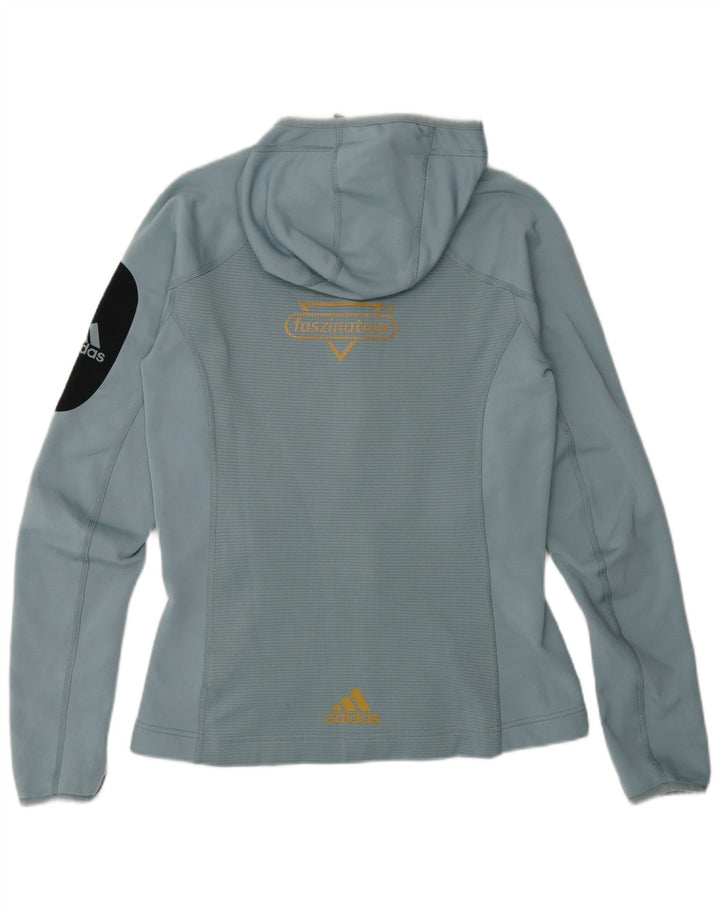 Adidas Terrex træningsdragt topjakke til kvinder UK 12 Medium Blue Colourblock