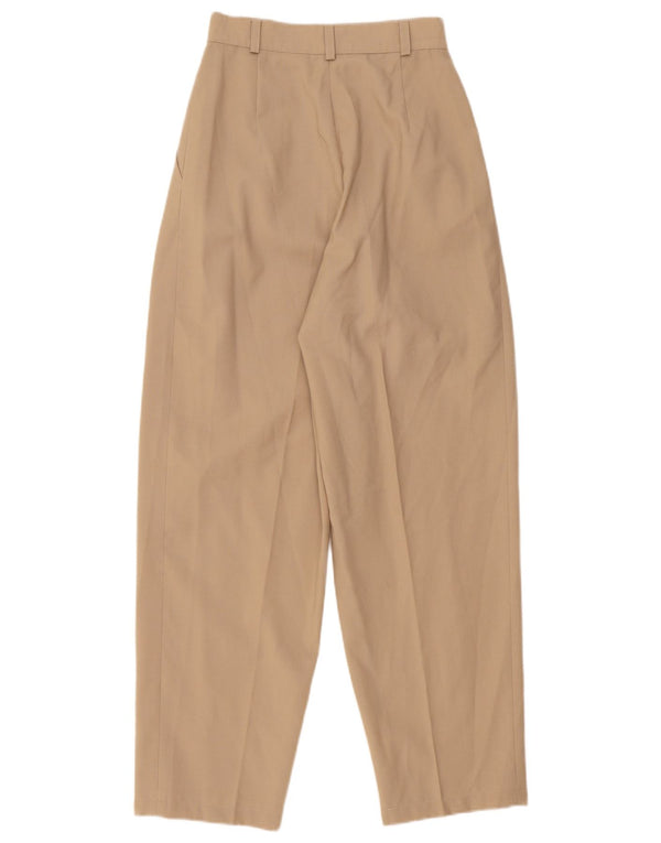 Vintage kvinders højtaljede fritidsbukser IT 36 XS W25 L29 Beige