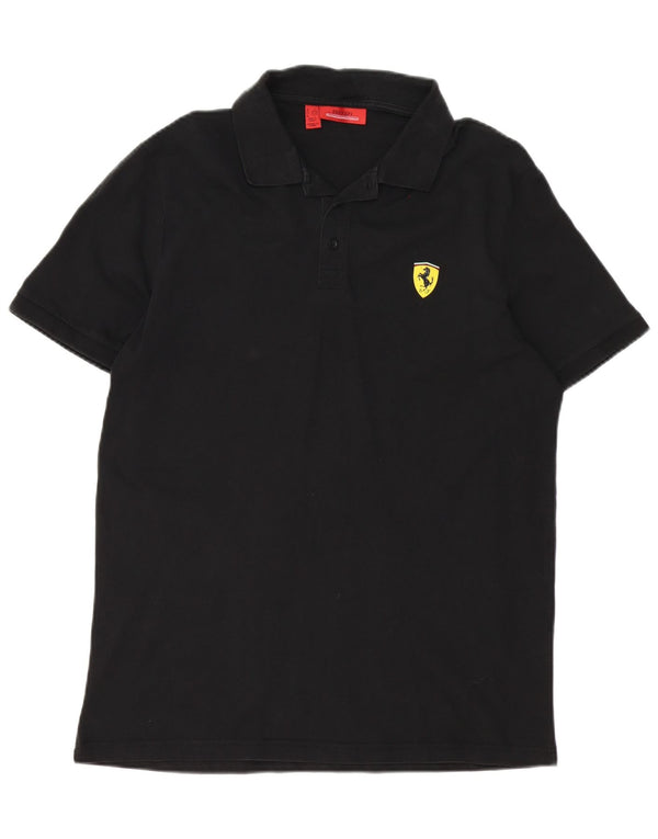 Ferrari Herre Scuderia Ferrari Grafisk Polo Shirt Stor Sort
