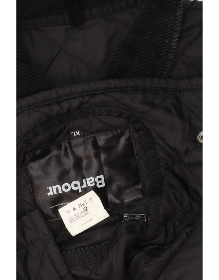 Barbour Quiltet jakke til kvinder UK 18 XL Sort polyamid
