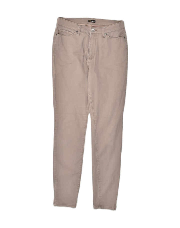 LEE Womens Skinny Jeans US 10 Large W30 L30 Beige Cotton | Vintage Lee | Thrift | Second-Hand Lee | Used Clothing | Messina Hembry 