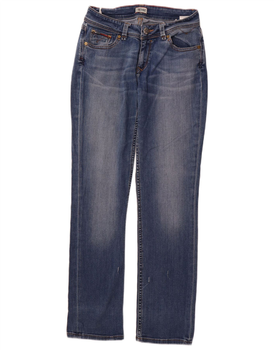 TOMMY HILFIGER Womens Straight Jeans W28 L30 Blue