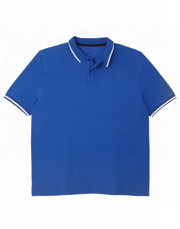 James Pringle herre poloshirt XL blå bomuld