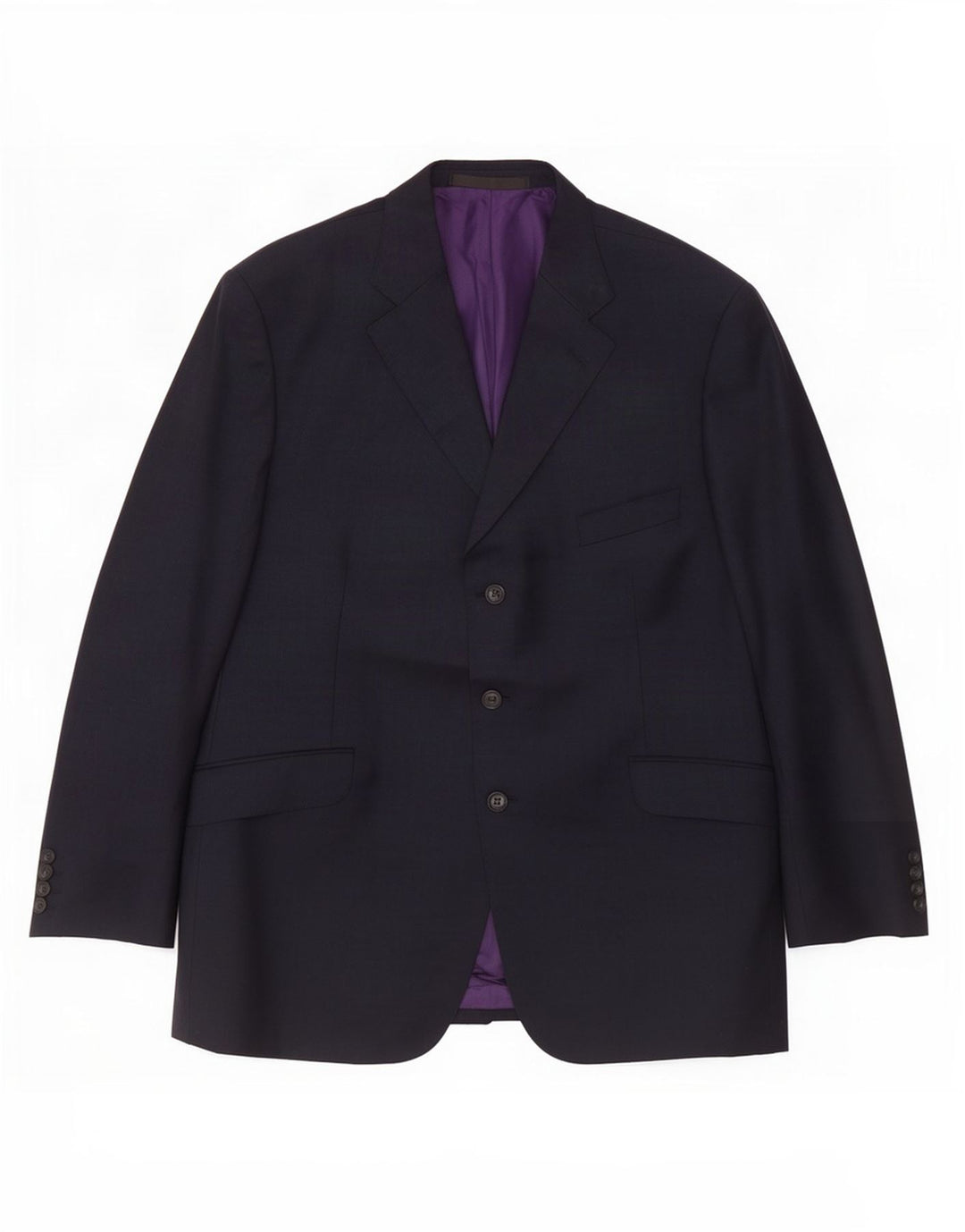 Marks & Spencer Herre 3-knaps blazerjakke UK 44 XL Marineblå Uld
