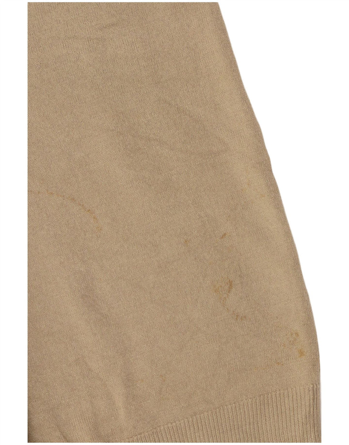 Marks & Spencer Herre Autograph V-hals sweater Lille Beige Akryl