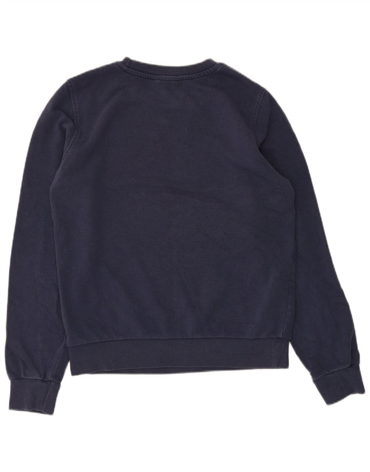 Marks & Spencer Dame Sweatshirt Jumper UK 8 Small Navy Blue Bomuld
