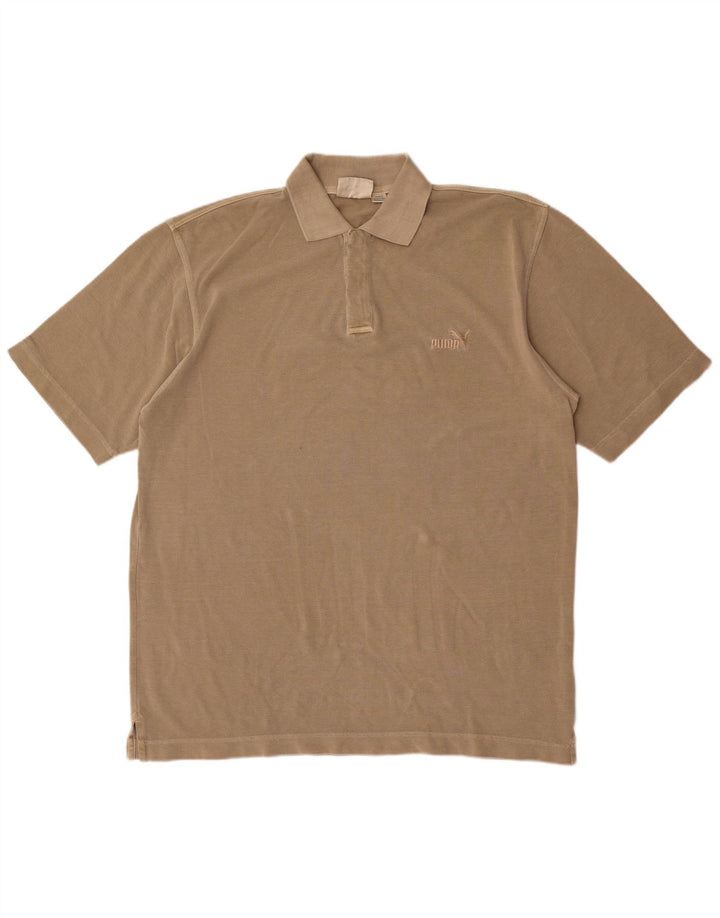 Puma herre poloshirt Medium beige bomuld