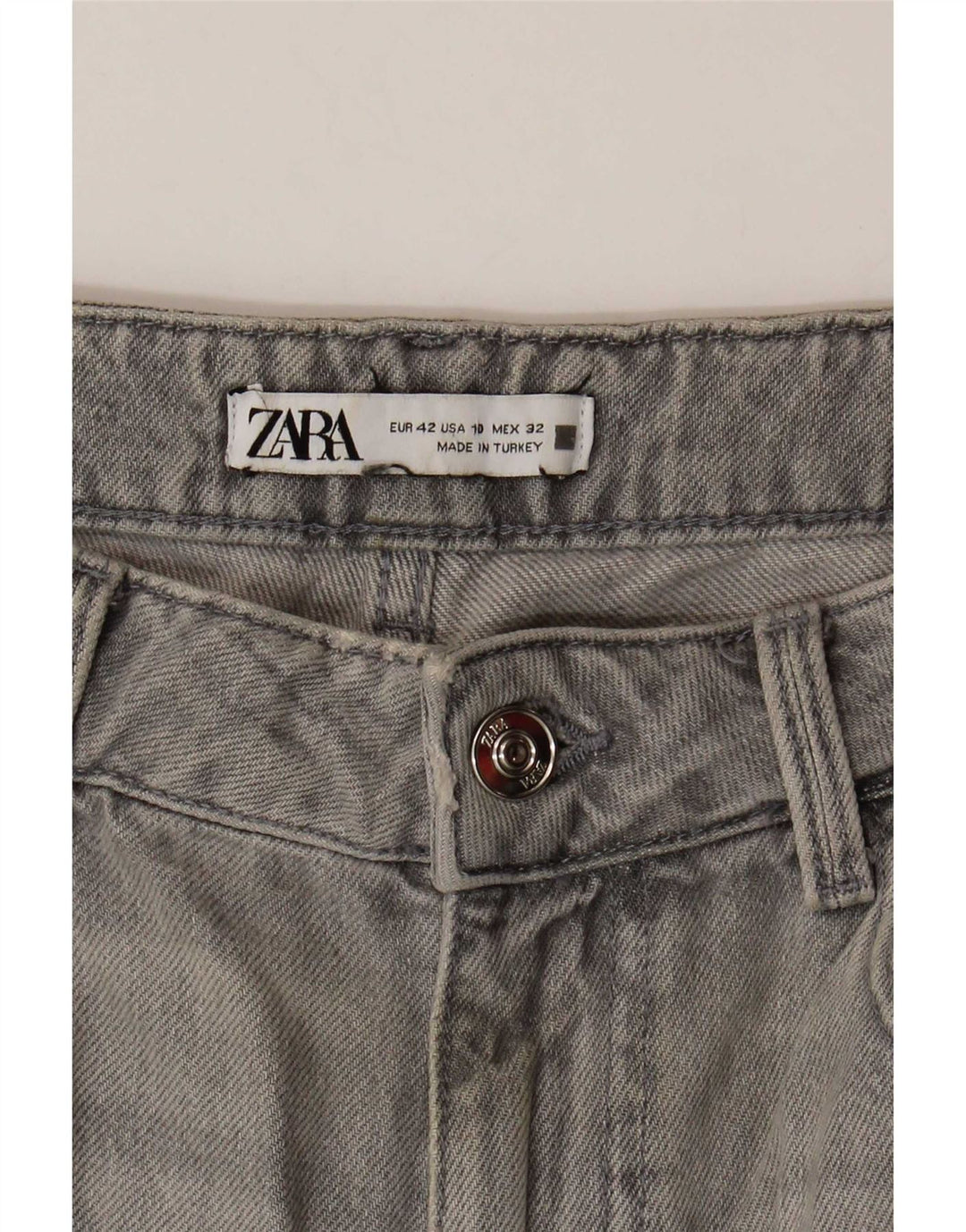 Zara Womens Tapered Jeans EU 42 Large W32 L27 Grå