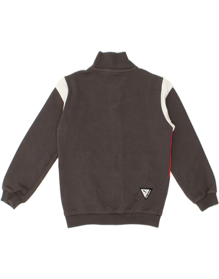 PUMA Boys Tracksuit Top Jacket 7-8 Years Grey Colourblock Cotton Vintage Puma and Second-Hand Puma from Messina Hembry 
