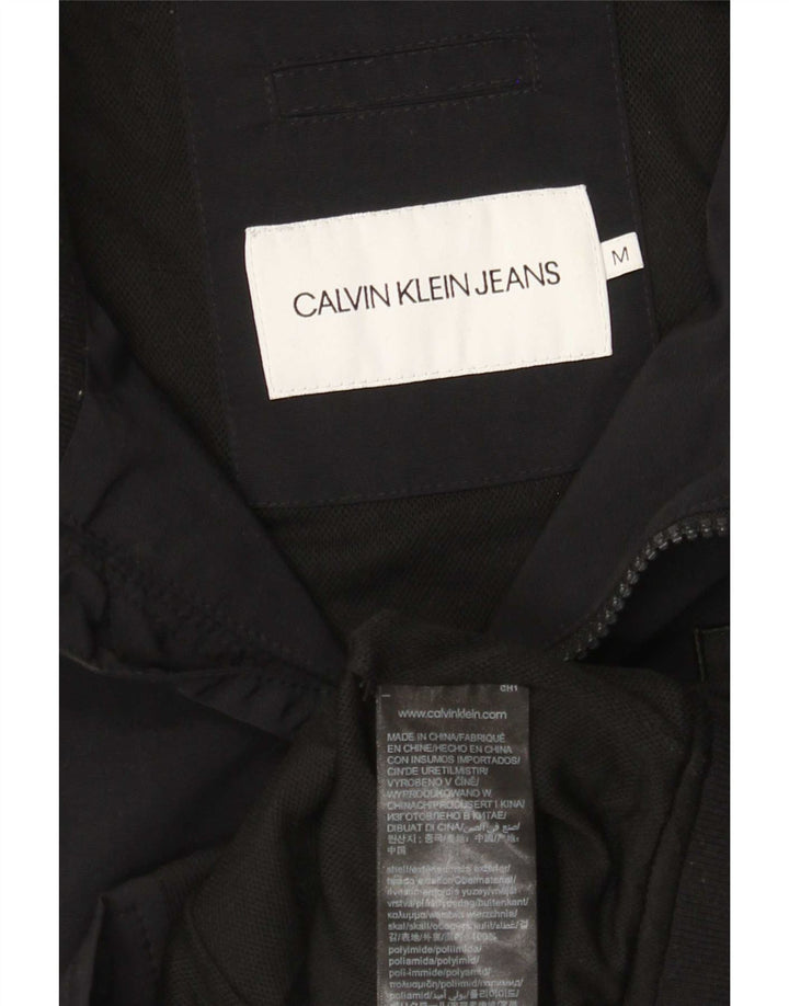 Calvin Klein Jeans Bomberjakke til mænd UK 38 Medium Sort Polyamid
