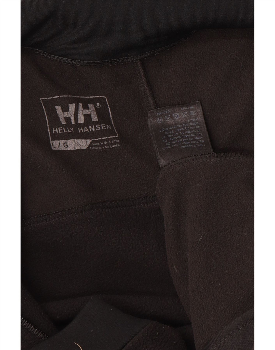 HELLY HANSEN Fleecejakke til mænd UK 40 Large Black Colourblock Polyester