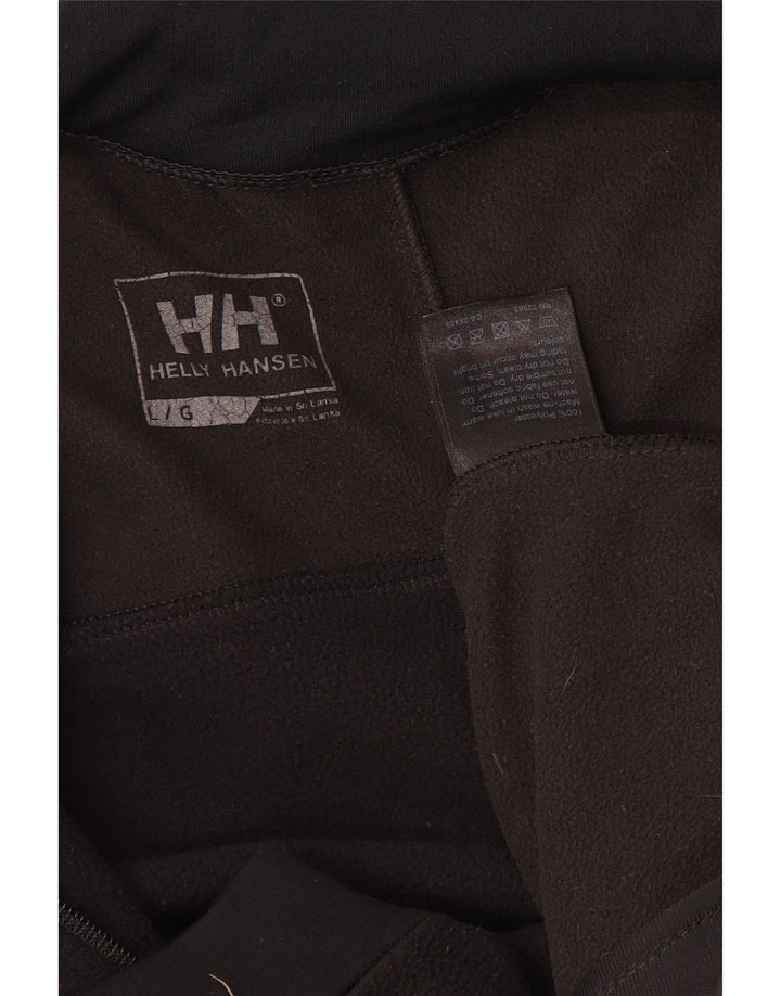HELLY HANSEN Fleecejakke til mænd UK 40 Large Black Colourblock Polyester