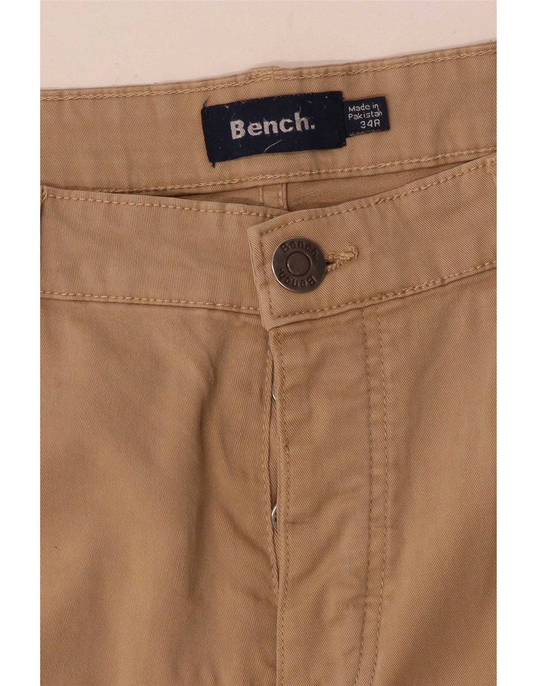 Bænk Slim Casual Bukser til mænd W34 L32 Beige
