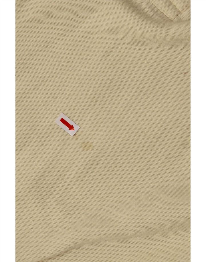 FILA Mens Polo Shirt IT 50 Medium Off White Cotton